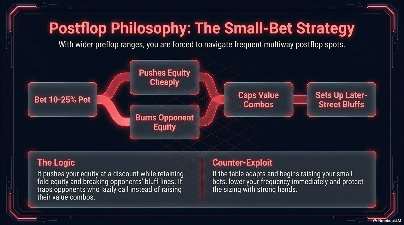 Postflop small-bet strategy